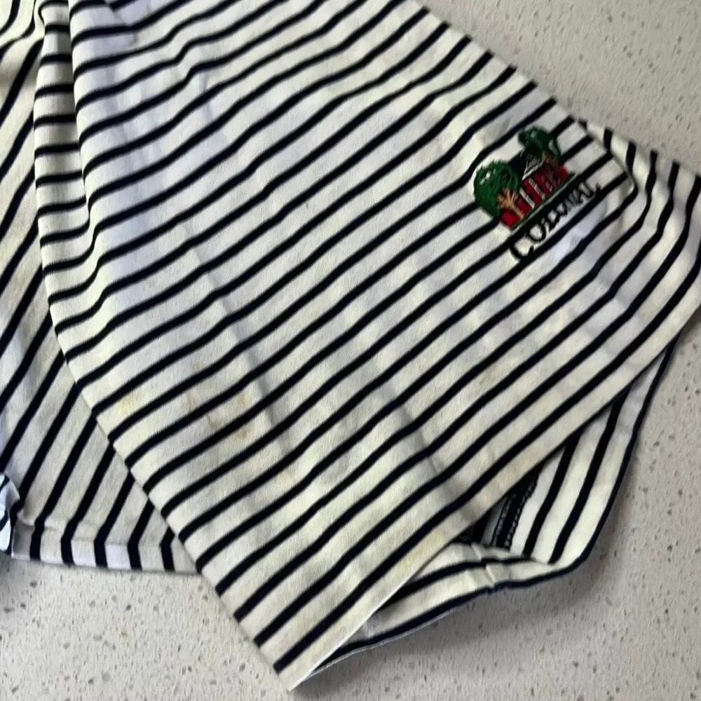 Polo Golf Ralph Lauren Striped Polo Shirt Mens Large Left sleeve logo